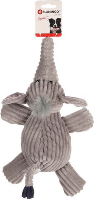 Flamingo f-522284 - Jouet Éléphant Doux avec Sifflet pour Chiens