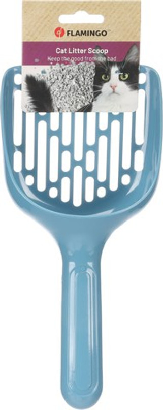 Flamingo f-561399 - Pelle à litière pour chat Pétrol