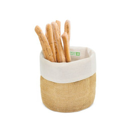 Claps 17371 - Chiampo Natural Cotton and Jute Bread Basket