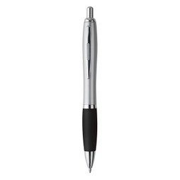 Claps 20031 - Kuk Silver Ballpoint Pen with Colored Grip and Blue Ink