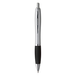 Claps 20031 - Kuk Silver Ballpoint Pen with Colored Grip and Blue Ink