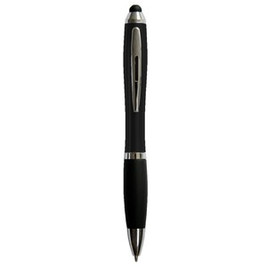 Claps 20287 - Bozzone Ballpoint Pen with Rubber Grip and Touch Tip
