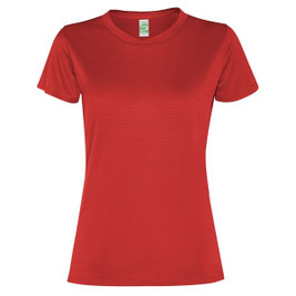 Roly R0305 - SLAM WOMAN Dames Technisch T-shirt met Korte Mouwen van Gerecycled Polyester