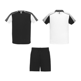 Roly R0525 - JUVE Unisex Sports Set with 2 T-Shirts and Shorts