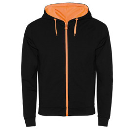 Roly R1105 - FUJI Fluorescent Hooded Sweat Jacket with Zip