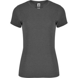 Roly R6661 - FOX WOMAN Dames T-shirt met Korte Mouwen en Melange Effect