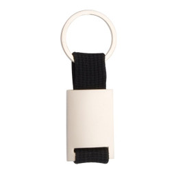 Claps 46133 - Chemal Colorful Polyester Keychain with Metal Center