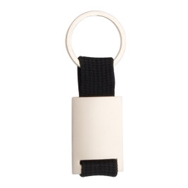 Claps 46133 - Chemal Kleurrijke Polyester Sleutelhanger met Metaal