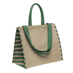Claps 54064 - Frattina Large Capacity Striped Shopping Bag