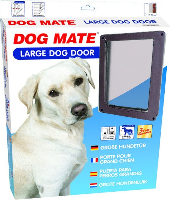 Pet Mate® f-50072314 - Quiet Lockable Dog Door with Transparent Flap