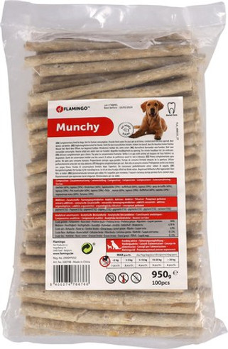 Flamingo f-500798 - Friandises Munchy Cigarette12,5cm 9,5gr / 100 pcs 950gr