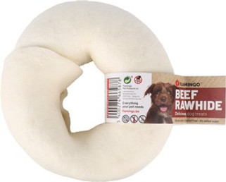 Flamingo f-503706 - Friandises Texas Anneau Blanc 15cm 220-240gr