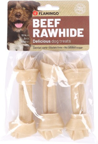 Flamingo f-503317 - Friandises Premium Noué Os12,5cm 45gr / 3 pcs 135gr