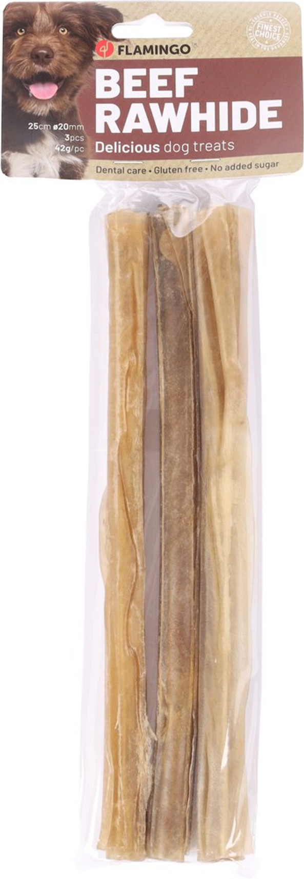Flamingo f-503314 - Friandises Premium Bâton25cm 42gr / 3 pcs 125gr