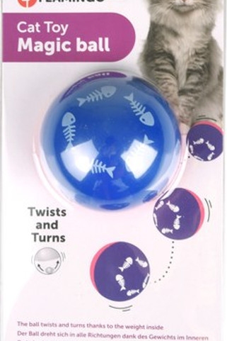 Flamingo f-504198 - Balle Magique à Motif Poisson pour Chat