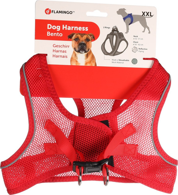 Flamingo f-519217 - Harnais Sécurité Chiot Bento Rouge