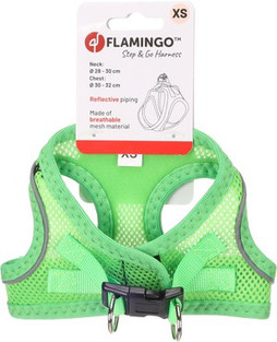 Flamingo f-519218 - Harnais Sécurité Chiot Vert Réfléchissant