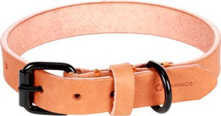 Flamingo f-521265 - Collier Élégant en Cuir Cognac pour Chiens