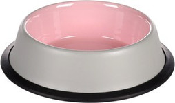 Flamingo f-561245 - Gamelle pour la nourriture et leau Rond Gris clair &