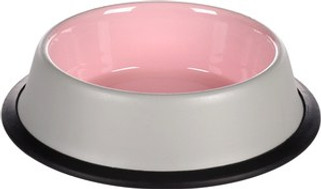 Flamingo f-561245 - Gamelle pour la nourriture et leau Rond Gris clair &