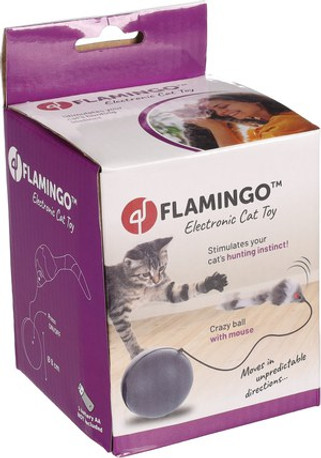 Flamingo f-561375 - Jouet électronique Souris avec balle foncé