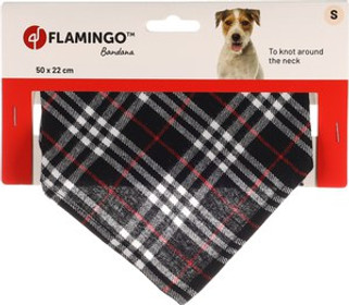 Flamingo f-522329 - Bandana Chic Noir pour Chiens Tendance