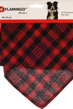 Flamingo f-522332 - Bandana Rouge Confort pour Chiens Courageux
