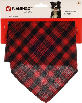 Flamingo f-522332 - Bandana Rouge Confort pour Chiens Courageux