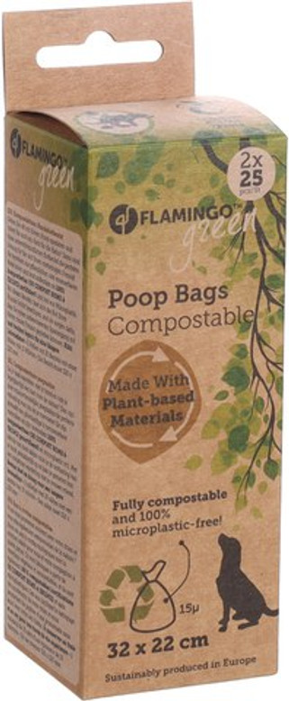 Flamingo f-522300 - Sacs Écologiques Compostables pour Déjections