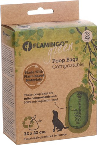 Flamingo f-522301 - Sacs Écologiques Compostables pour Déjections