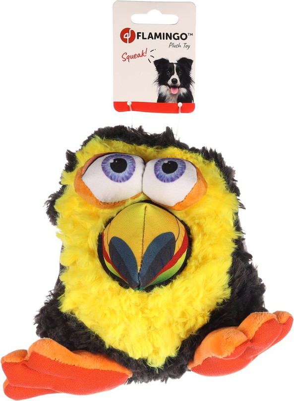 Flamingo f-522361 - Plush Squeaky Toucan Dog Toy for Endless Fun