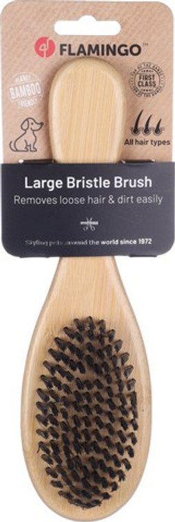 Flamingo f-522386 - Eco-Friendly Bamboo Dog Coat Softening Brush