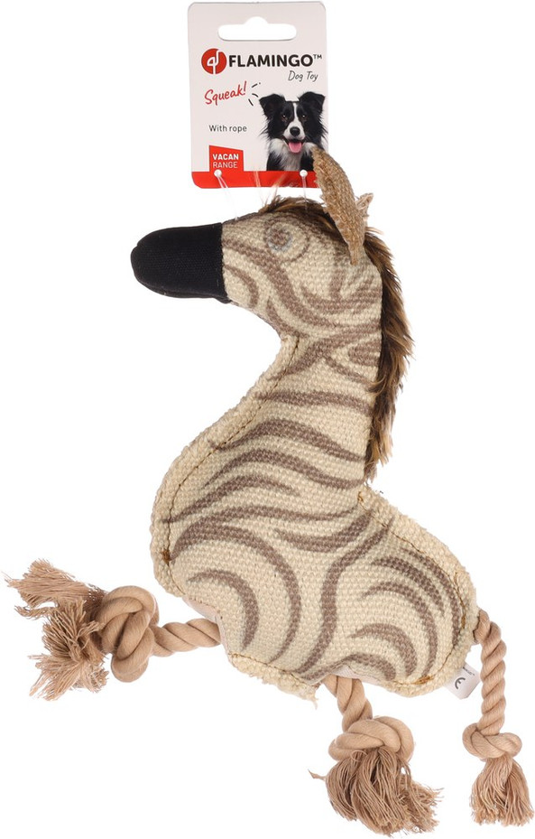 Flamingo f-522370 - Jouet Zèbre avec corde