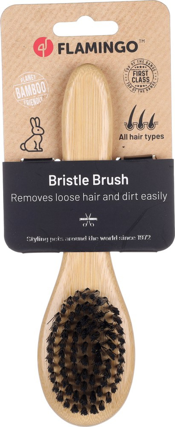 Flamingo f-210372 - Brosse Bambou Douceur pour Rongeurs