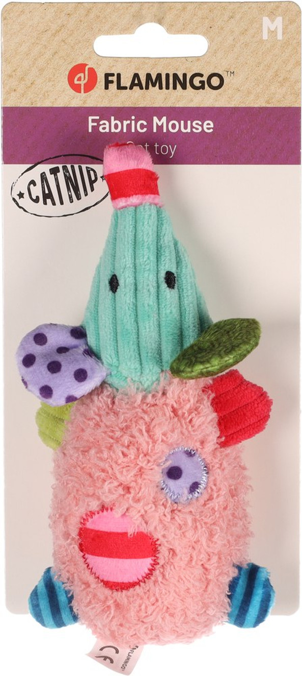 Flamingo f-561411 - Jouet Chat Mignon en Peluche avec Herbe à Chat
