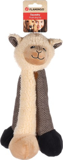 Flamingo f-522491 - Plush Squeaky Llama Dog Toy for Playful Pups