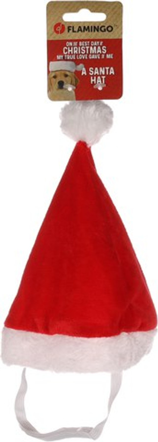 Flamingo f-522534 - Chapeau de Noël Douillet pour Chiens Festifs