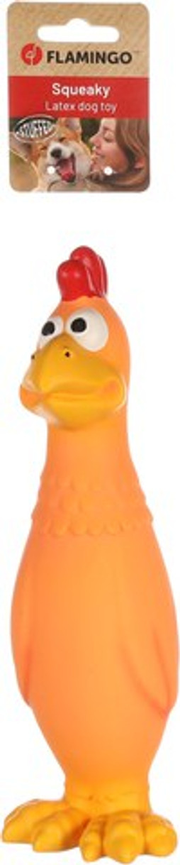 Flamingo f-522497 - Jouet Poule Siffleur en Latex Doux