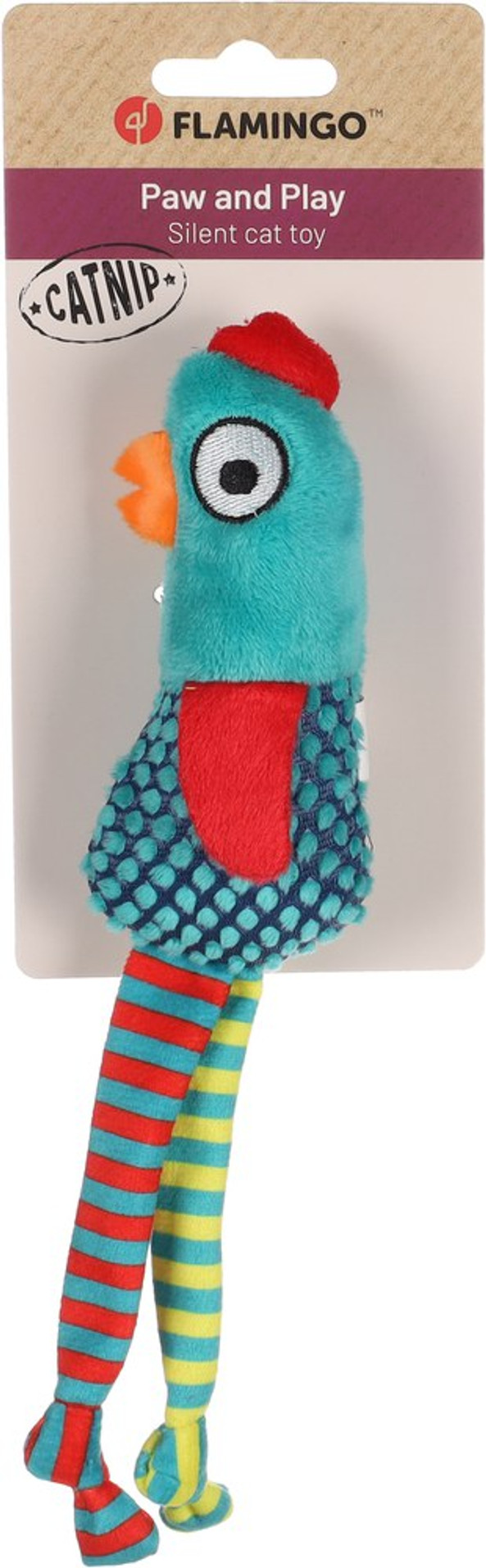 Flamingo f-561462 - Catnip-Filled Plush Chicken Toy for Cats