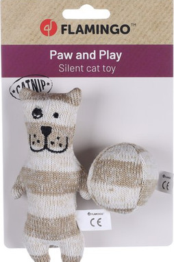 Flamingo f-561452 - Jouets en Tissu avec Herbe à Chat pour Chats Heureux