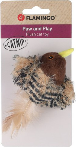 Flamingo f-561435 - Jouet Zinga Oiseau pour Chats avec Herbe à Chat
