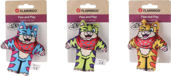 Flamingo f-561431 - Playful Catnip Tiger Toy for Happy Cats