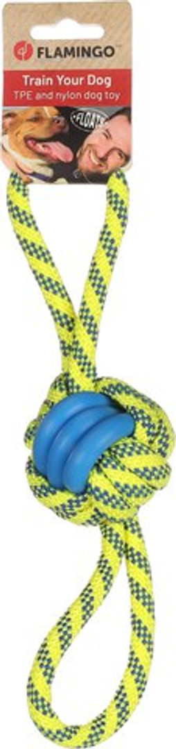 Flamingo f-522572 - Jouet Balle nouée Bleu & Jaune