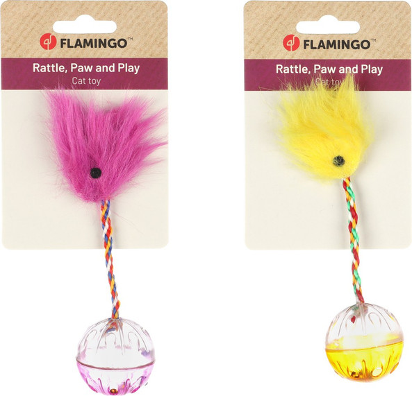 Flamingo f-561444 - Colorful Cat Play Ball with Bell Sound