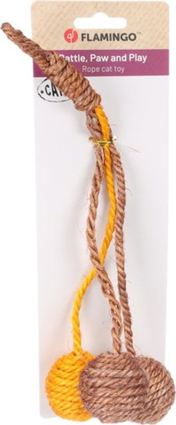 Flamingo f-561440 - Jouet Balle Brun & Jaune
