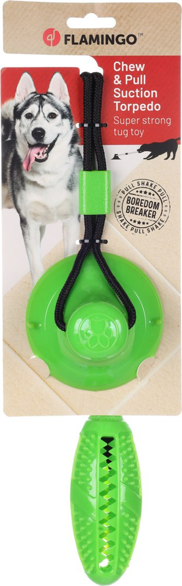 Flamingo f-522662 - Jouet Bâton et ventouse avec corde