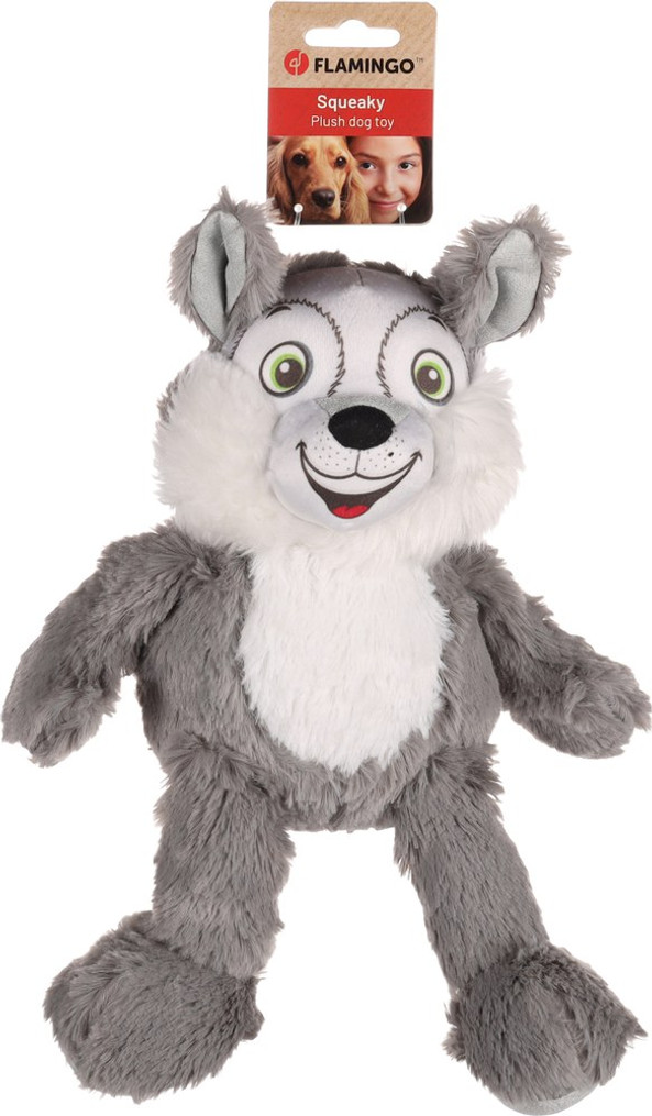 Flamingo f-522742 - Furry Friend's Squeaky Fox Plush Toy
