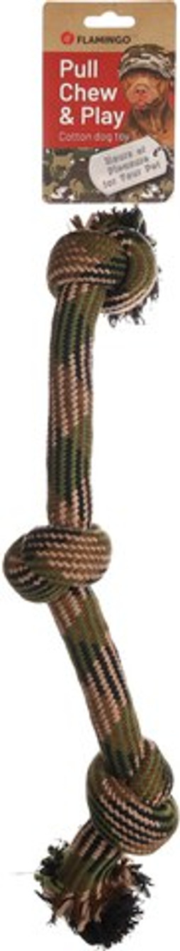 Flamingo f-522728 - Jouet Cordon avec 3 noeuds Camouflage