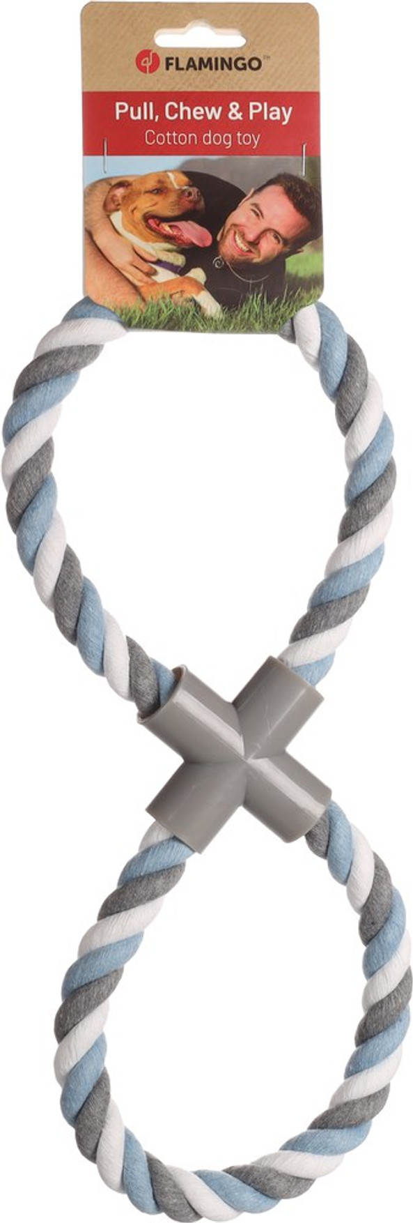 Flamingo f-522715 - Jouet Forme en 8 Corde à tirer