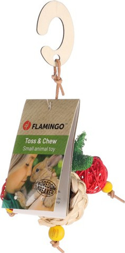 Flamingo f-210397 - Natural Chew Toy with Hanging Hook for Dental Health